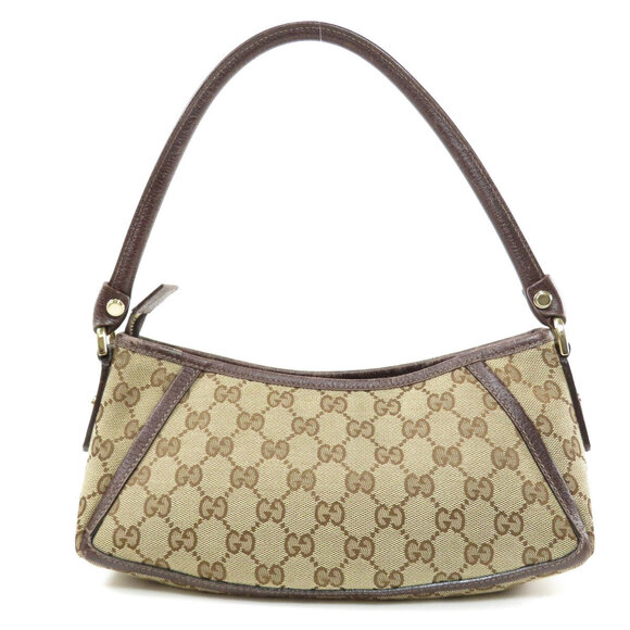 Gucci GG Pattern Canvas Shoulder Bag - Picture 2 of 10